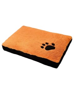 Лежанка для собак искусственный мех велюр 60x90x10см оранжевый Yami-yami