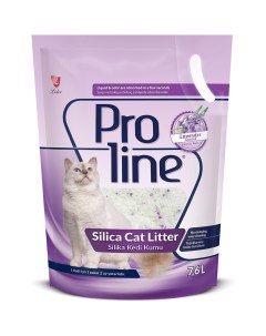 Впитывающий силикагелевый наполнитель для кошек Lavender Scented лаванда 7 6 л Proline