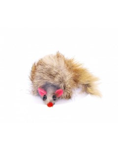 Мягкая игрушка для кошек Пушистый мышонок натуральный мех в ассортименте 9 см Papillon