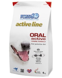 Сухой корм для собак Active Line Oral рыба 4кг Forza10