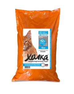 Сухой корм для кошек полнорационный из рыбы и риса 10 кг Холка