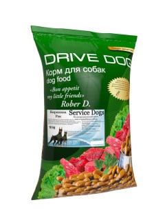 Сухой корм для собак баранина с рисом для служебных 10 кг Drive dog