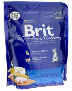 Сухой корм для котят Premium Kitten курица 0 8кг Brit*
