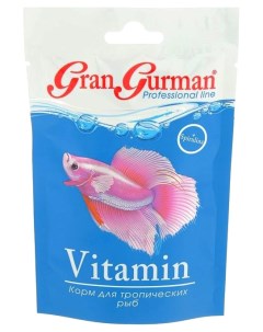 Корм для рыб Vitamin гранулы 30 мл Gran gurman