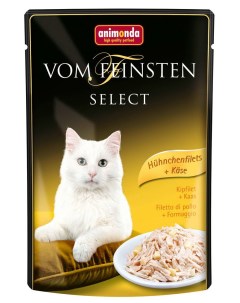 Влажный корм для кошек Vom Feinsten Select курица и сыр 85г Animonda