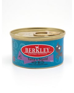Консервы для кошек 1 тунец кальмары 24шт по 85г Berkley