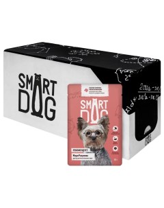 Влажный корм для собак кусочки телятины в аппетитном желе 25шт по 85г Smart dog