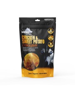 Лакомство для собак INSTINCT TREATS Куриное филе со сладким картофелем 80 г Greenwood