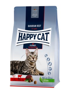 Сухой корм для кошек Culinary говядина 10кг Happy cat