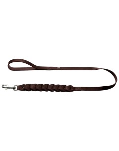 Поводок для собак Solid Education Chain кожаный коричневый 2х120 см Hunter