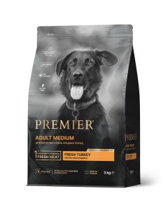 Корм для собак средних пород индейка 3 кг Premier