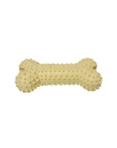 Игрушка для собак Dental Косточка с отверстиями для лакомств желтая 14 5 см Homepet
