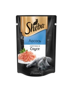 Влажный корм для кошек ломтики в соусе лосось 85 г Sheba