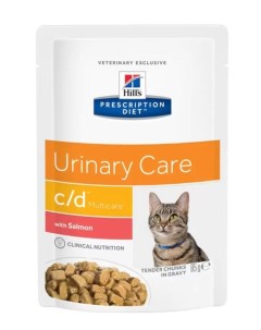 Влажный корм для кошек Prescription Diet c d Multicare Urinary Care лосось 85 гр Hill`s