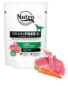 Влажный корм для собак Grain Free ягненок 85г Nutro