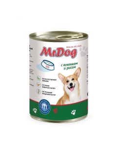 Консервы для собак MrDog с ягненком и рисом 410 г Mr. dog