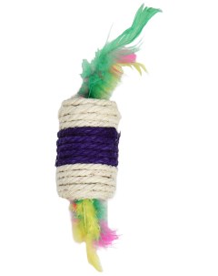 Игрушка погремушка сизалевая Конфетка белая фиолетовая 6 5 х 3 5 см Nobrand