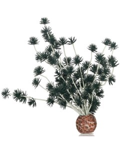 Искусственное растение для аквариума Бонсай черный пластик керамика 18см Biorb