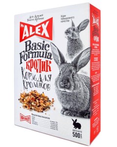 Корм для кроликов Basic 0 5 кг 1 шт Mr.alex