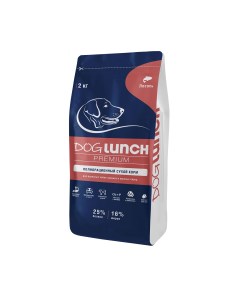 Сухой корм для собак DogLunch Premium с лососем для средних и крупных пород 2 кг Dog lunch