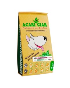 Сухой корм для собак POWER FLOCK Holistic телятина ягненок средние гранулы 5 кг Acari ciar