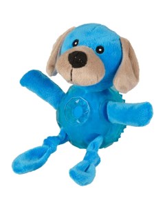 Игрушка для собак Karlie Собачкая плюшевая со вставкой термопласт 18 см Flamingo