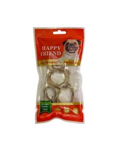 Лакомство для собак Кольца из говяжьей трахеи для мелких пород 40г Happy friend