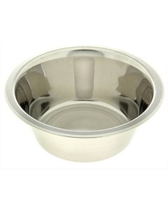 Одинарная миска для собак металл серебристый 0 24 л Vm