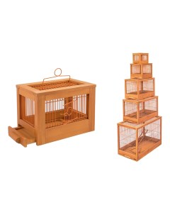 Клетка для птиц Ретро кантри клен 56x30x35 см Zoo-m