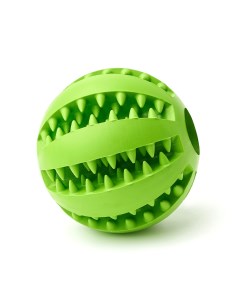 Жевательная игрушка для собак мяч Чистые Клыки со вкусом мяты зелёный диаметр 5 см Играй гуляй