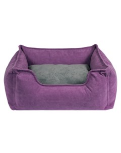 Лежанка для собак и кошек микровелюр 55x65x20см фиолетовый Casper