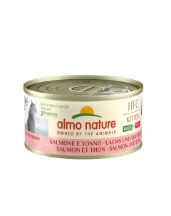 Консервы для котят HFC Итальянские рецепты с лососем и тунцом 24шт по 70г Almo nature