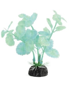 Искусственное растение для аквариума Ротала зеленая 10 см пластик керамика Laguna