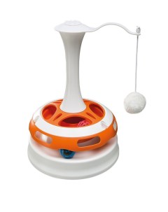 Развивающая игрушка для кошек TORNADO интерактивная пластик оранжевый 24 см Ferplast