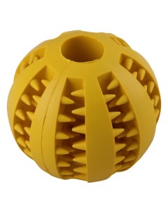 Игрушка для собак Мячик для снеков желтый 7 см Petstandart