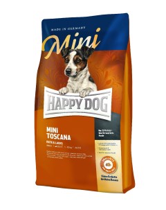Сухой корм для собак Supreme Mini Toscana для мелких пород утка 1кг Happy dog