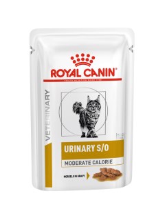 Влажный корм для кошек Vet Diet Urinary S O Moderate Calorie мясо 85г Royal canin