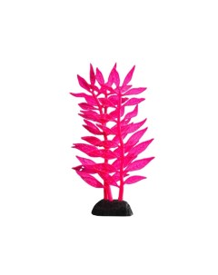 Растение силиконовое аквариумное светящееся в темноте 8 х 15 см розовое Nobrand