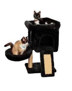Домик для кошек Комфорт 2015 с когтеточкой гамаком и лежаком 40 х 31 х 70 см Pet бмф