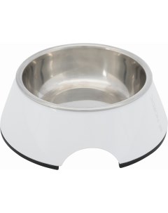 Одинарная миска для кошек и собак меламин сталь белый 0 4 л Trixie