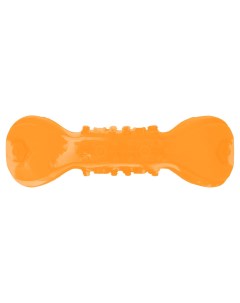 Игрушка для собак Mr Kranch Гантель с пищалкой и ароматом бекона оранжевая 22 см Mr.kranch