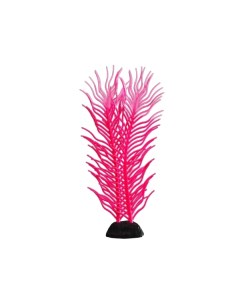Растение силиконовое аквариумное светящееся в темноте 6 5 х 18 см розовое Nobrand