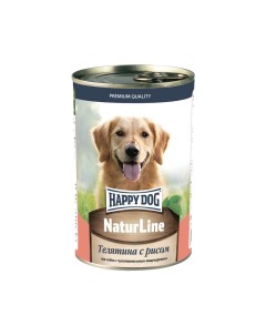 Консервы для собак телятина с рисом 410г Happy dog