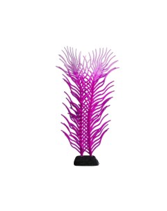 Растение силиконовое аквариумное светящееся в темноте 6 5 х 18 см фиолетовое Nobrand