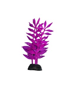Растение силиконовое аквариумное светящееся в темноте 8 х 15 см фиолетовое Nobrand