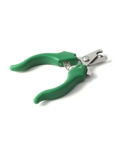 Когтерез боковой малый с фигурными ручками отверстие 9 мм зелёный Пижон