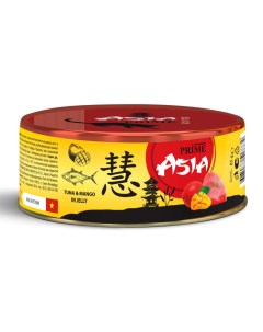 Консервы для кошек Asia тунец с манго в желе 24шт по 85г Prime