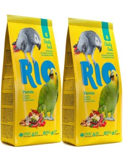 Сухой корм для крупных попугаев PARROTS 2шт по 1кг Rio