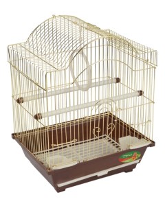 Клетка для птиц 2113 30 х 23 х 39 см оцинкованная решетка бирюзовый поддон Триол