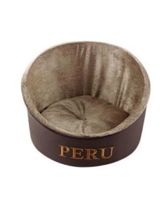 Лежак для животных Peru мягкий коричневый 40х36 см Fauna international